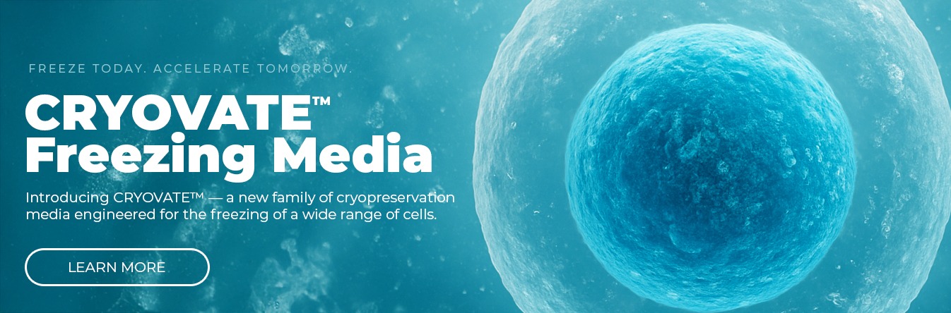 New! CRYOVATE Freezing Media from Captivate Bio