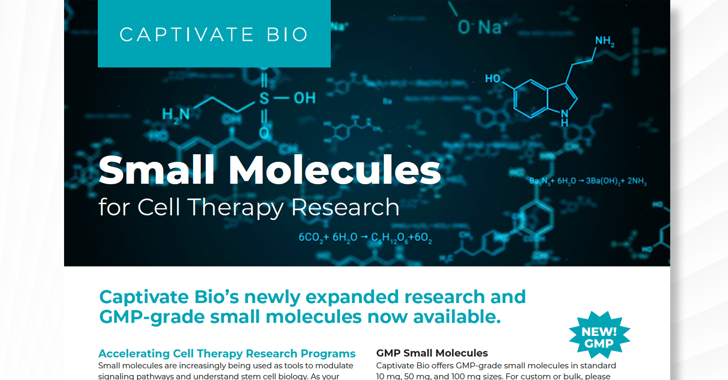 Small Molecules for Cell Therapy Flyer
